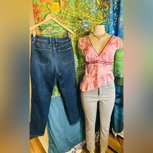 (2)Tommy Bahama Boracay Blue & Grey Denim Bundle:High Rise Ankle (2)